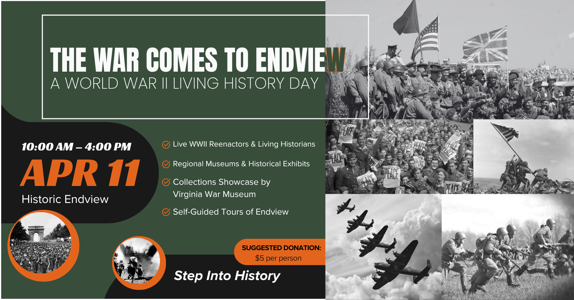 The War Comes to Endview: A World War II Living History Day at Historic Endview